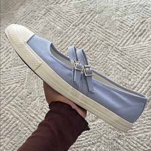 Casual Blue Canvas Sneakers